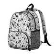 thumbnail image 2 of Cute Black and White Cartoon Line Drawing Dog Backpack Backpack for School,Cute School Bag,Schoolbag with Adjustable Shoulder Straps & Padded Back,13.8"x11.4"x6", 2 of 6