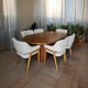 thumbnail image 5 of Comedor de madera de parota natural para 6 personas color gris, 5 of 8