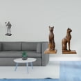 thumbnail image 2 of Figura de escritorio,Estatua de caballero,arte,artesanía,coleccionable,escritorio,oficina,Figura de mesa,Estatua de gato sujetalibros para oficina,decoración del hogar,Escultura Sujetalibros, 2 of 8