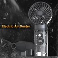 thumbnail image 3 of Mistaha Portable Turbo Fan with High Speed and Power Bank Function for Outdoor Camping - Aluminum ABS Construction, Variable Wind Speed, LED Lighting - Grey Color, 10000mAh Battery, Compact Design, 3 of 6
