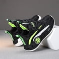 thumbnail image 3 of TIREOW Kids Boys Shoes Running School Basketball Shoes Casual Sports Lightweight Breathable Sport High Top Non Slip Padded Lace up Sport Shoes Sneakers, 3 of 4