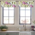 thumbnail image 3 of LALILO Kitchen Curtain Valance Winter Christmas Tree Tree Rod Pocket Window Curtain 52"x 18" Set of 2, 3 of 5