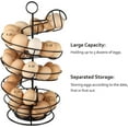 Giftgarden Metal Egg Skelter, Spiral Design Egg Dispenser Rack Holder