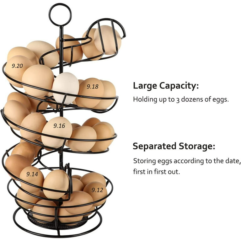 Heavy-Duty, Multi-Function spiral egg holder 