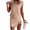 Khaki, variant on Short Sets for Women Sleeveless Crewneck Tank Top and Skirted Shorts Skorts 2 Piece Matching Set Womens Lounge Set