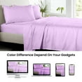 thumbnail image 3 of SGI Bedding Microfiber Made Bed Sheet Set - King Size Sheets Microfiber Sheets Soft, Durable Sheets 15" Deep Lilac, 3 of 7