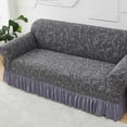 thumbnail image 6 of Sofa Slipcover with Skirt, Elastic Non Slip Sofa Slipcover,Universal Armchair Sofa Slipcovers Couch Cover, Washable Furniture Protector, 6 of 6