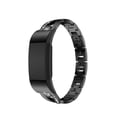 thumbnail image 3 of Bracelet de Montre en Acier Inoxydable Bling en Forme de X, Bracelet Ajustable de Remplacement, Sangle Sport pour Fitbit Charge 2/Fitbit Charge 3 pour Femmes - Noir, 3 of 3
