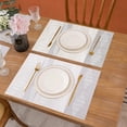 thumbnail image 4 of Dining Table Placemat Heat-Resistant Table Mat Scratch-Resistant Geometric Pattern Placemat for Home, 4 of 8