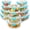 Aqua, variant on QW  Borosilicate Glass Food Storage Containers with Lids 24 Pieces, BPA-Free Stackable Lunch & Leftover Containers, Microwave, Freezer & Dishwasher Safe, 100% Airtight Leak-Proof, Red