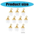 thumbnail image 3 of RUISINERY 10pieces Small Glass Bottle Wishing Jars with Silver Flower Hat for Craft Jewelry Crafting and Decoration Daily Use, 3 of 6
