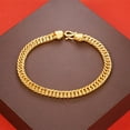 thumbnail image 2 of Rvusndi Bracelets for Women Adult Gold Bracelets Flat Sideways Bracelet Jewelry with Exquisite Style Birthday Gifts, 2 of 6