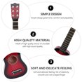 thumbnail image 4 of Guitarra acústica de 21 pulgadas, guitarra de madera portátil de tamaño pequeño para niños (rojo), 4 of 8