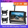 thumbnail image 2 of 7 Inch Car Monitor Truck Backup Rear View Display and wireless Reverse Backup Camera for Car RV Bus TV Display Screen ,High Volume Speakers, 2 of 7