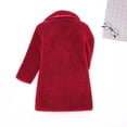 thumbnail image 3 of MIASHUI Vestes d'Hiver pour Enfants, Trench-Coat Épais et Coupe-Vent pour Filles, Rouge, 3-4 Ans, 3 of 9