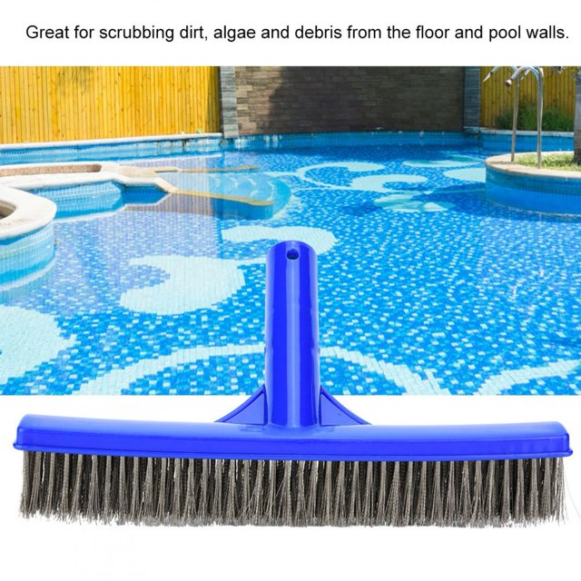 Cepillo para estanque ANGGREK Cerdas de alambre de acero para Pared de piscina 1 unidad
