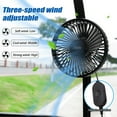 thumbnail image 3 of Roykaw Golf Cart Fan Portable USB Input for EZGO Club Car Yamaha, 3-Speed Settings, Low Noise, 2 Pcs, 3 of 9