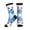 3 Black, variant on Women's Men's Chicagoan City Flag Art Colorful Novelty Pattern Crew Athletic Socks