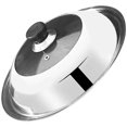 thumbnail image 3 of Universal Pot Lid with Glass Top Pots Pans Cookware Lid Replacement Frying Pan Lid, 3 of 9