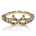 thumbnail image 4 of Qarigey Anillo de diamantes de imitación Accesorio de moda Anillos de lazo Regalo de aniversario Dorado Dorado 10piezas Qarigey CBP015409, 4 of 4