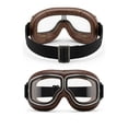 thumbnail image 1 of shyuyusa Vintage Motorcycle Riding Glasses Windproof Vintage Helmet Eyeglass for Motorcycle Riding Supply, 1 of 6