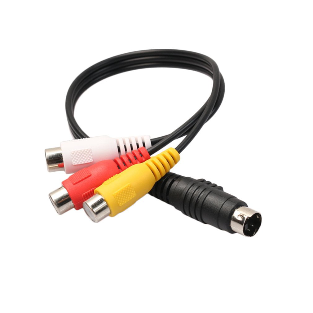 3 Feet Waterproof Female 4-Pin to RCA A/V Adapter Wire