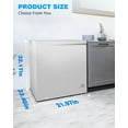 thumbnail image 6 of Crzoe 7.0 Cu.Ft Chest Freezer with Removable Basket and Bottom Defrost Water Drain Freestanding Top Open Door, Deep Freezer, Mini Freezer with Adjustable 7 Thermostat for Home/Apartment, White, 6 of 7