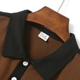 thumbnail image 6 of Guluxicc Men's Summer Henley Tops Short Sleeve Trendy Color Block Business Casual Shirts with Pockets, 6 of 8