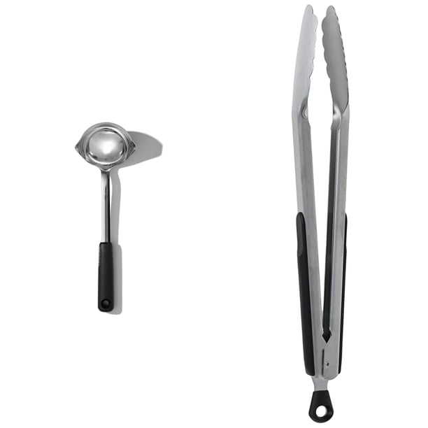 Kit de utensilios de cocina OXO Good Grips: cucharón y pinzas