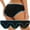 Dark Blue, variant on Period Underwear for Women Solid Color Large Size Leak Proof Conservative Low Waist Menstrual Panties