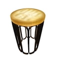 thumbnail image 1 of Luminous Glow Marble Top and Base Side Table - Antique Copper, 1 of 9