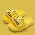 thumbnail image 2 of Hjtefg Kids Slippers - Soft Lightweight EVA Toddler Sandals for Boys & Girls, Cute Cartoon Design Breathable Play Shoes, Comfortable Outdoor Footwear,Color: Yellow Size: 7-8 Years, 2 of 3