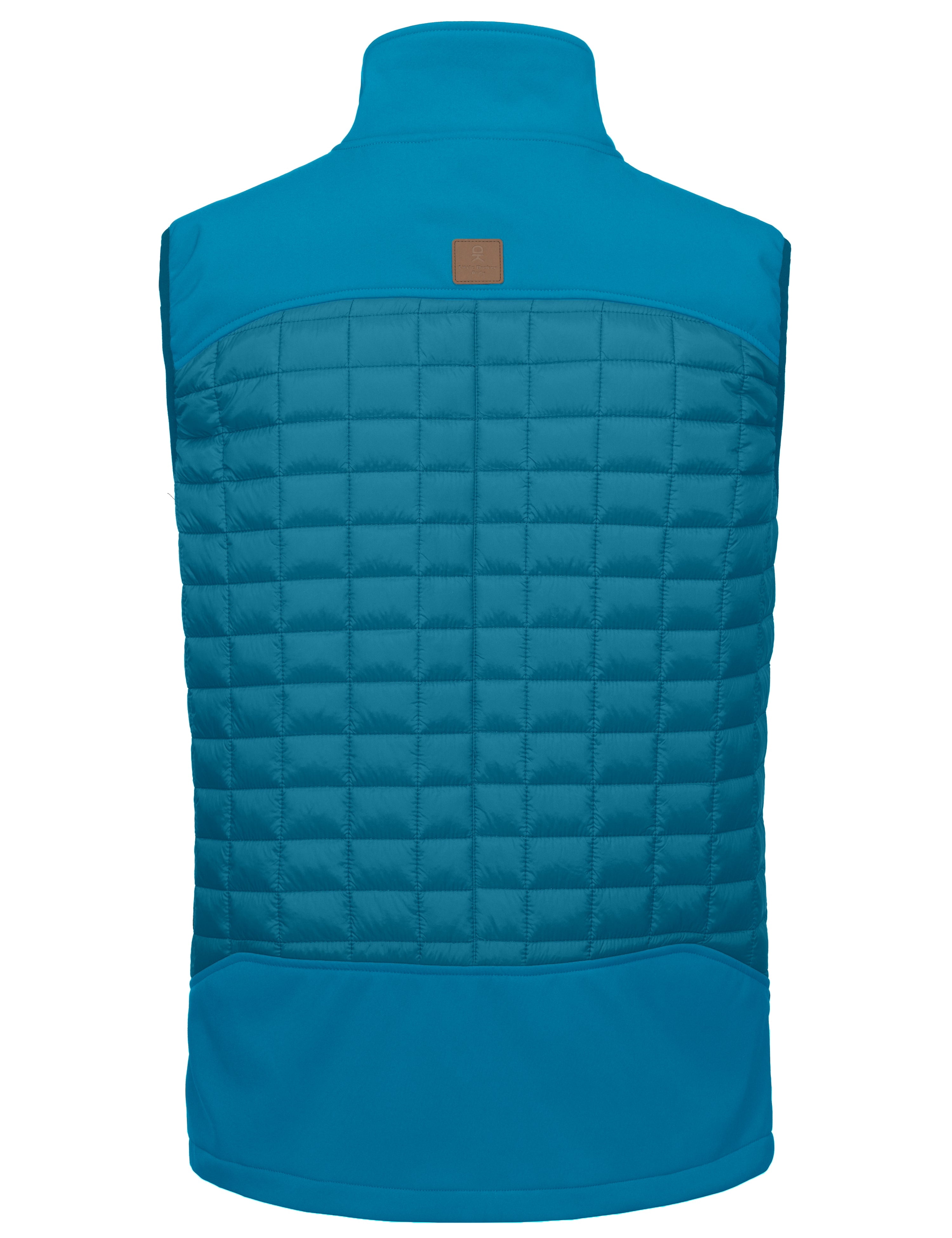 Little Donkey Andy Men’s Lightweight Puffer Vest, Warm Outdoor Sleeveless Jacket for Hiking Travel Running Bright Blue S