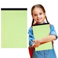 thumbnail image 2 of Clearance! College Ruled Blue Note Pads Extra Large Notebook 356x210mm Tearable Memo Paper Notebook Printing Writing Pad toilet Paper 50 Narrow Grid Multi Color Memo Paper Notebook,A, 2 of 9