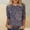 002 Blue, variant on Women's 3/4 Sleeve Tropical Palm Print T-Shirt Casual Round Neck Vintage Botanical Graphic Top