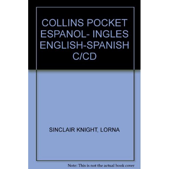 Pre-Owned COLLINS POCKET ESPANOL- INGLES ENGLISH-SPANISH C/CD, 9789685963671, 9685963673, Paperback,
