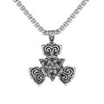 thumbnail image 1 of New Retro Nordic Style Pendant Celtic Knot Cultural Symbol Stainless Steel Titanium Steel Necklace Men s Fashion, 1 of 5