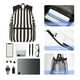 thumbnail image 4 of Easygdp Black And White Thick Stripes Mochila Casual para Portátil, Mochila para Escuela, Viajes, Negocios, 4 of 6