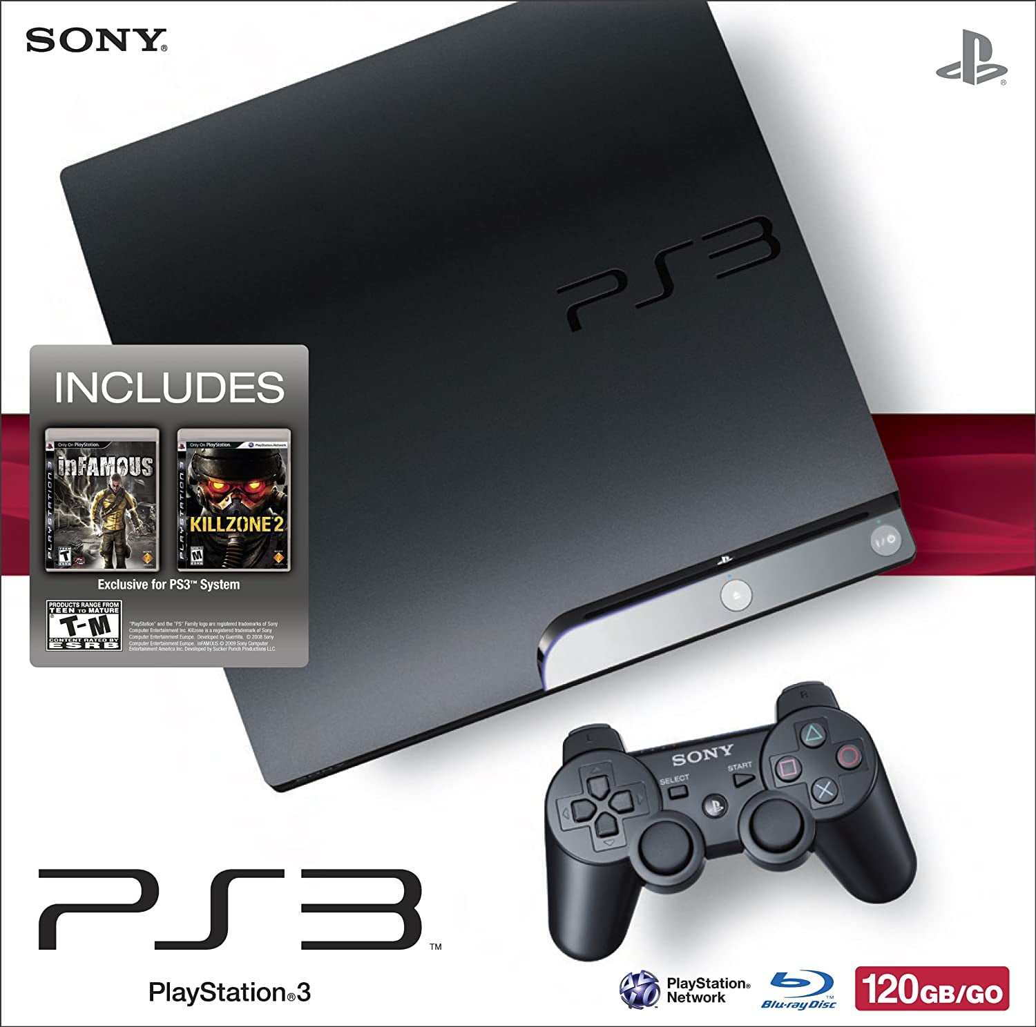tag et billede velsignelse Tage med Restored PlayStation 3 120GB System With Killzone 2 And Infamous (Used) -  Walmart.com