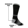 thumbnail image 3 of Wrangler 365 Comfort Crew Socks for Men, Size 6-12, Gray/Black, 6-Pack, 3 of 6