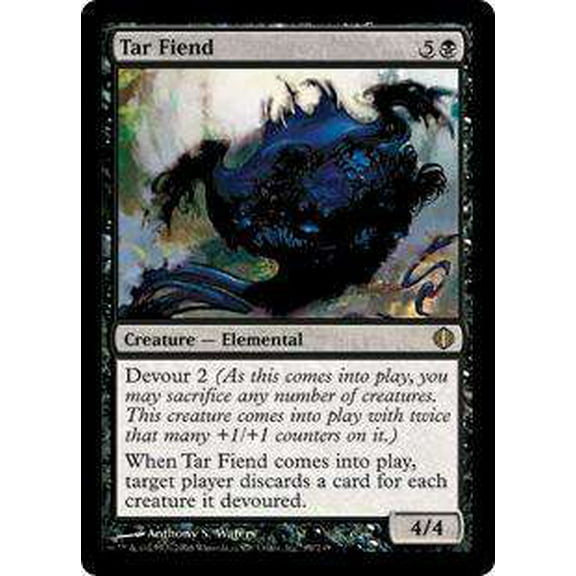 MtG Shards of Alara Rare Tar Fiend #89