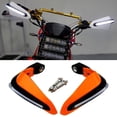 thumbnail image 3 of Motorbike Handlebar Guards LED Windproof Durable, Effectively Protect Your Hands - Orange, 3 of 8