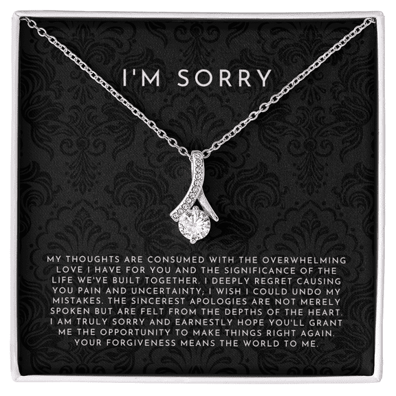 I'm Sorry Gift Necklace Alluring Beauty Necklace Standard Box