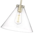 thumbnail image 6 of Millennium Lighting  Aliza 1 Light Pendant with Clear Glass Shades Modern Gold, 6 of 6