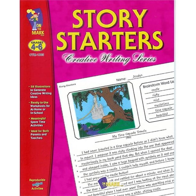On the Mark Press OTM1865BN 2 Each Story Starters Book - Grade 4-6