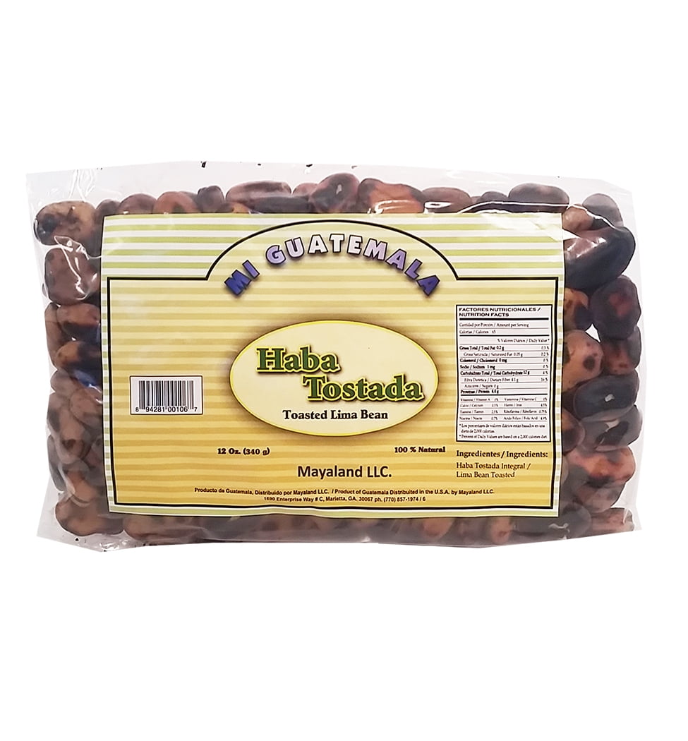 Mi Guatemala Toasted Lima Bean 12 oz - Haba Tostada (Pack of 3)