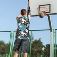 thumbnail image 5 of Pofeuu Lilies Flowers Print Basketball Jersey, Shirts for Men Youth Basketball Jersey Crew Neck-4X-Large, 5 of 6
