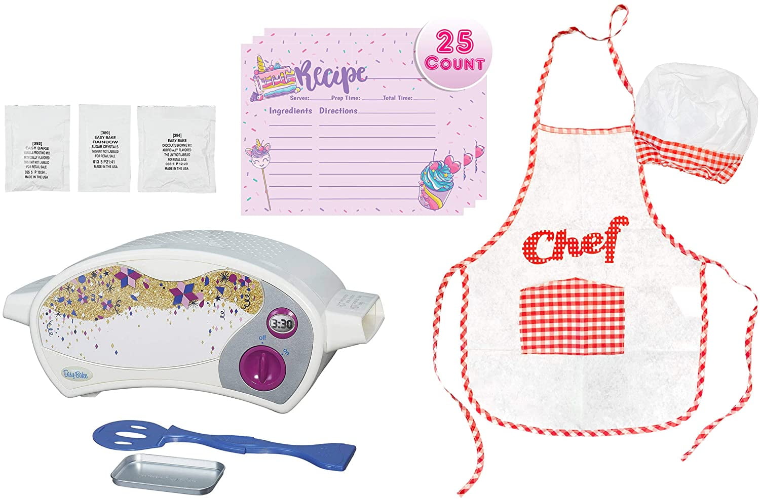 Easy Bake Ultimate Oven with Chef Set and 25ct Recipe Cards for Boys and Girls