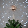 thumbnail image 2 of Northlight 8" Lighted Silver Tinsel Star Christmas Tree Topper - Clear Lights, White Wire, 2 of 6