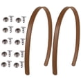 thumbnail image 1 of EeaseCA 2 Set Leather Handbag Handles Tote Bag Replacement Straps Bag Belts with Rivets, 1 of 7
